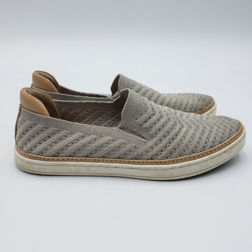 UGG Sammy Chevron Slip On‎ Sneakers 7 Womens   Gray